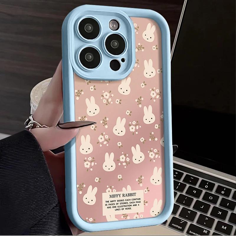 Broken Miffy Rabbit iPhone17Promax Mobile Phone Case Ladder Suitable for Apple 16promax Sky Eye 15 Fresh