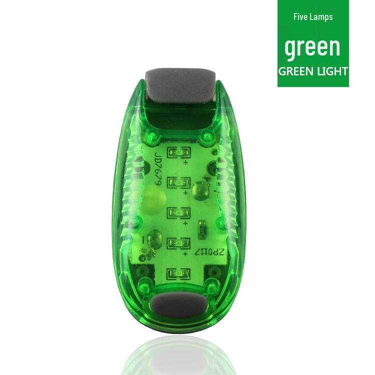 Multi-functional LED Cycling Tail & Helmet Light - 5-Mode Warning for Outdoor, Night Running, & Backpack Use.