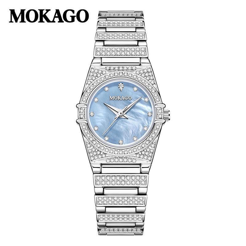 

Fashion Women Watches Ladies Luxury Quartz Watch Casual Women Diamond Watch Relogio Feminino Wristwatches Female Watch Clocks світло-синій колір