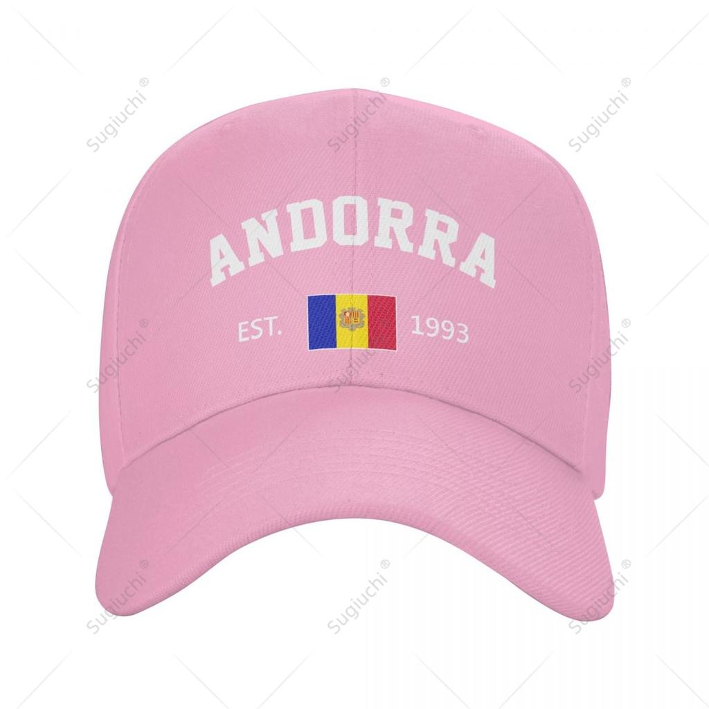Unisex Baseball Cap Andorra EST Independence Day Wild Sun Shade Peaked Adjustable Outdoor Caps for Unisex Women