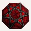 Red Star Mandala Wall Art: Unique Decor for Any SpaceUmbrella, Portable 3-Fold Umbrella for Men & Women,Christmas Gift ES132
