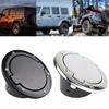 Car Fuel Door Gas Tank Cover Cap For Jeep Wrangler JK 2007-2017 2/4 Door Chrome Accessories