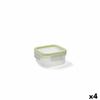 Boîte à lunch hermétique Quid Greenery 300 ml Transparent Plastique (Pack 4x)