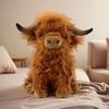 Highland Bull Simulation Plush Toy Bag Doll Hanging Decoration Home Interior Bedroom Decoration Ornament Birthday Festival Gift