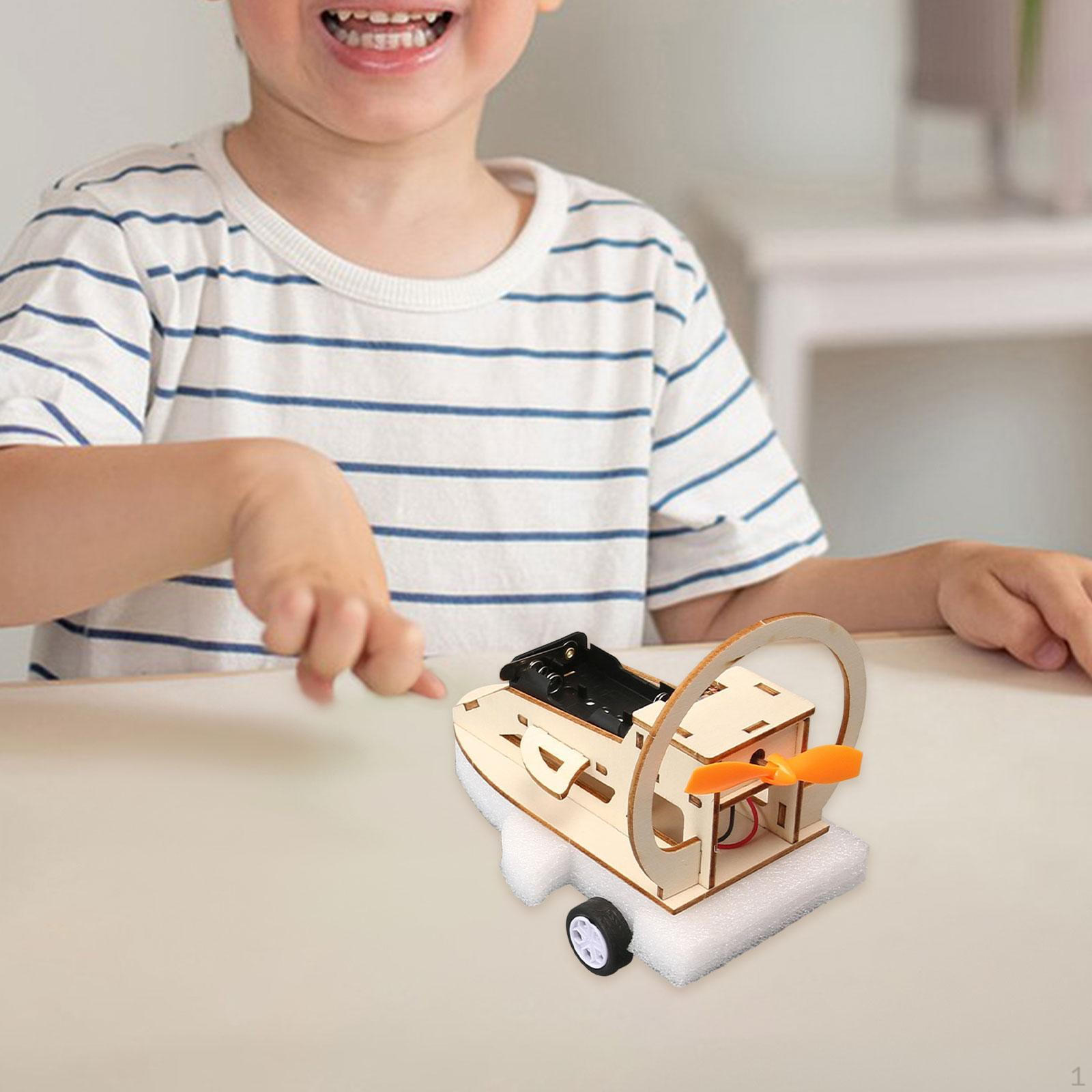 

DIY Wooden Amphibious Car Model Kit Wood Building Project Collection Handmade Crafts Physics for