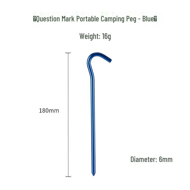 Yu Zhan Outdoor Camping Tent & Canopy Ground Stakes синий