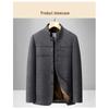 2025 Bestselling Dad Style Woolen Coat: Autumn/Winter Velvet-Thickened Chenille Jacket for Middle-Aged & Elderly