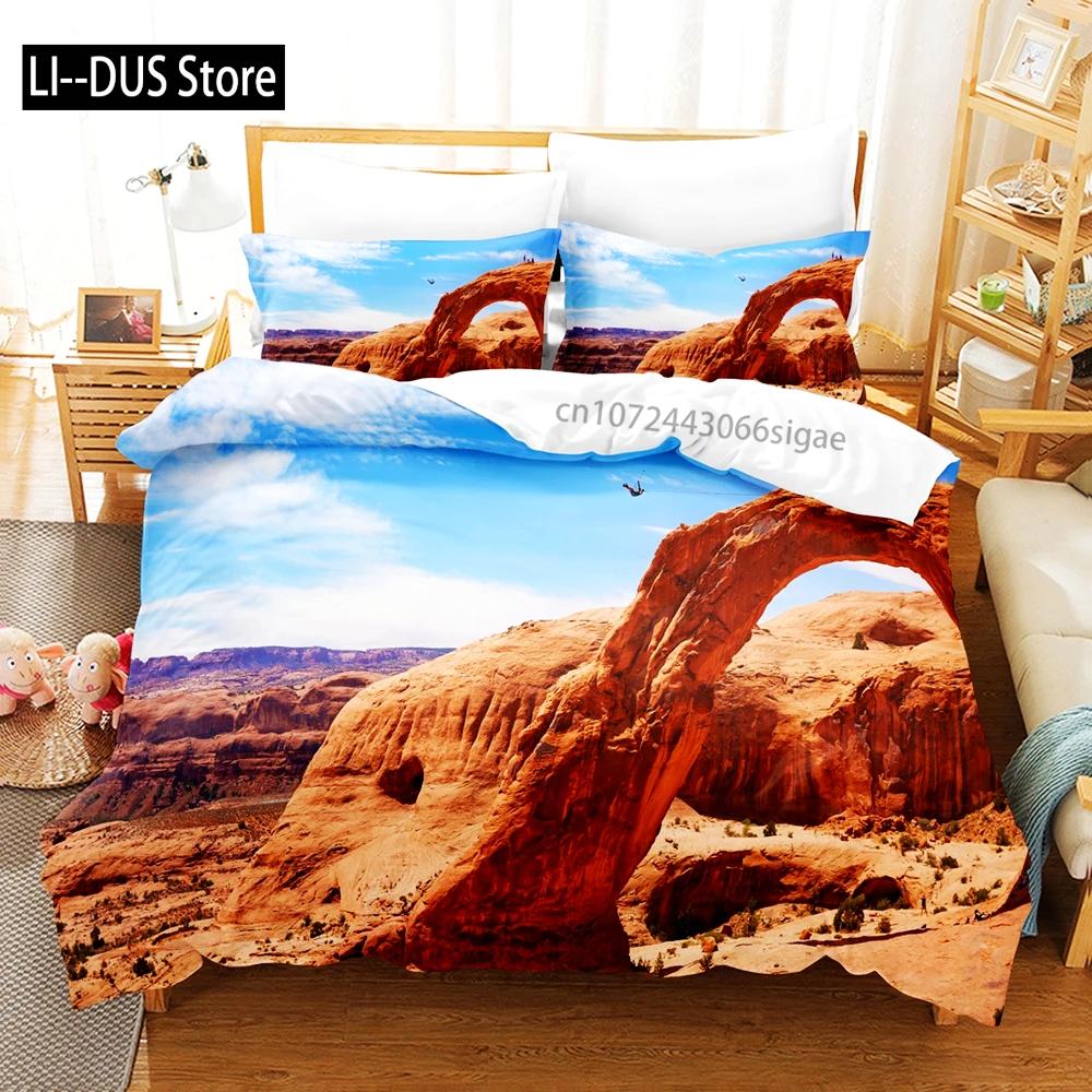 Volcanic Bedding Set Single Twin Full Queen King Size Desert Bed Set Aldult Kid Bedroom Duvetcover Sets 3D Print Men Women Gift