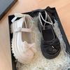 2024 Summer Platform Shoes Size34-42 Lolita Sweet Sandals Women Japanese Bow Cute Chic Mary Jane Shoes Round Toe Shoes