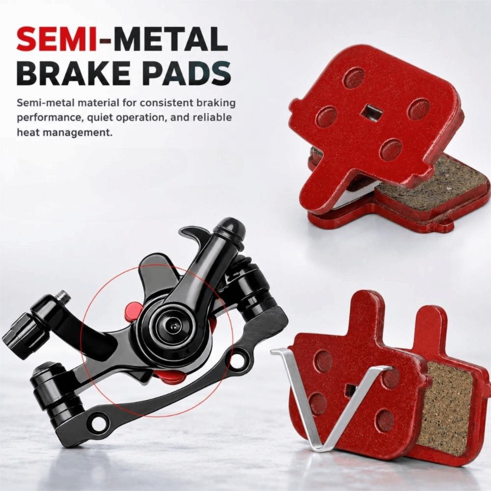 6 Pairs Semi-metal Bicycle Disc Brake Pads for Kugoo G Booster/Ninebot MAX G3 Bikemaintenance