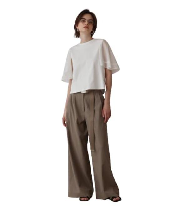 Grace Continental Modern 25SS Sheer Cut Top for Women