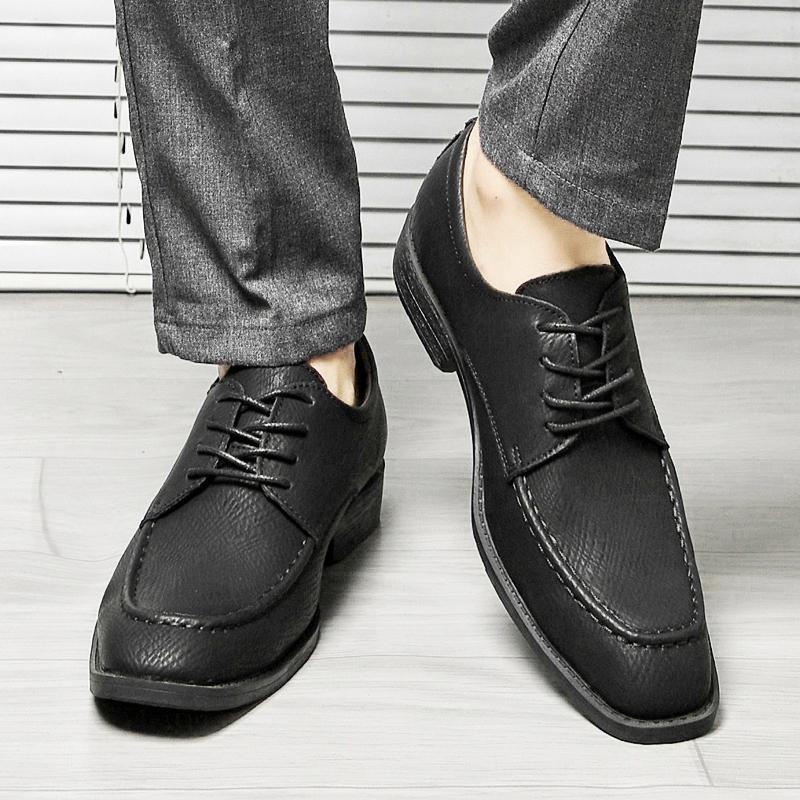 Fashion Luxury men's leather shoes High quality and comfortable gentleman style Leisure business or work plus size Flat dery shoes