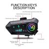 Y10 Bluetooth 5.3 Helmet Headset Wireless Hands-free Call Phone Kit Motorcycle Waterproof Earphone Music Player Speaker for Moto