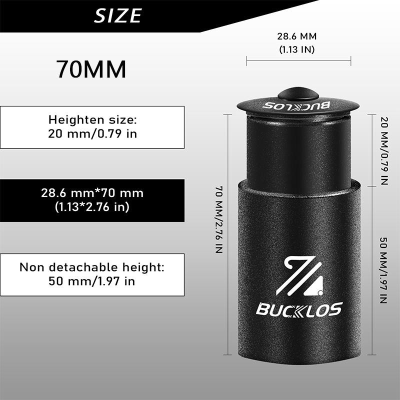 BUCKLOS Bicycle Sten Heighten Aluminum Alloy Bike Stem Extender Mountain Bike Handlebar Rise Bicycle Handlebar Riser