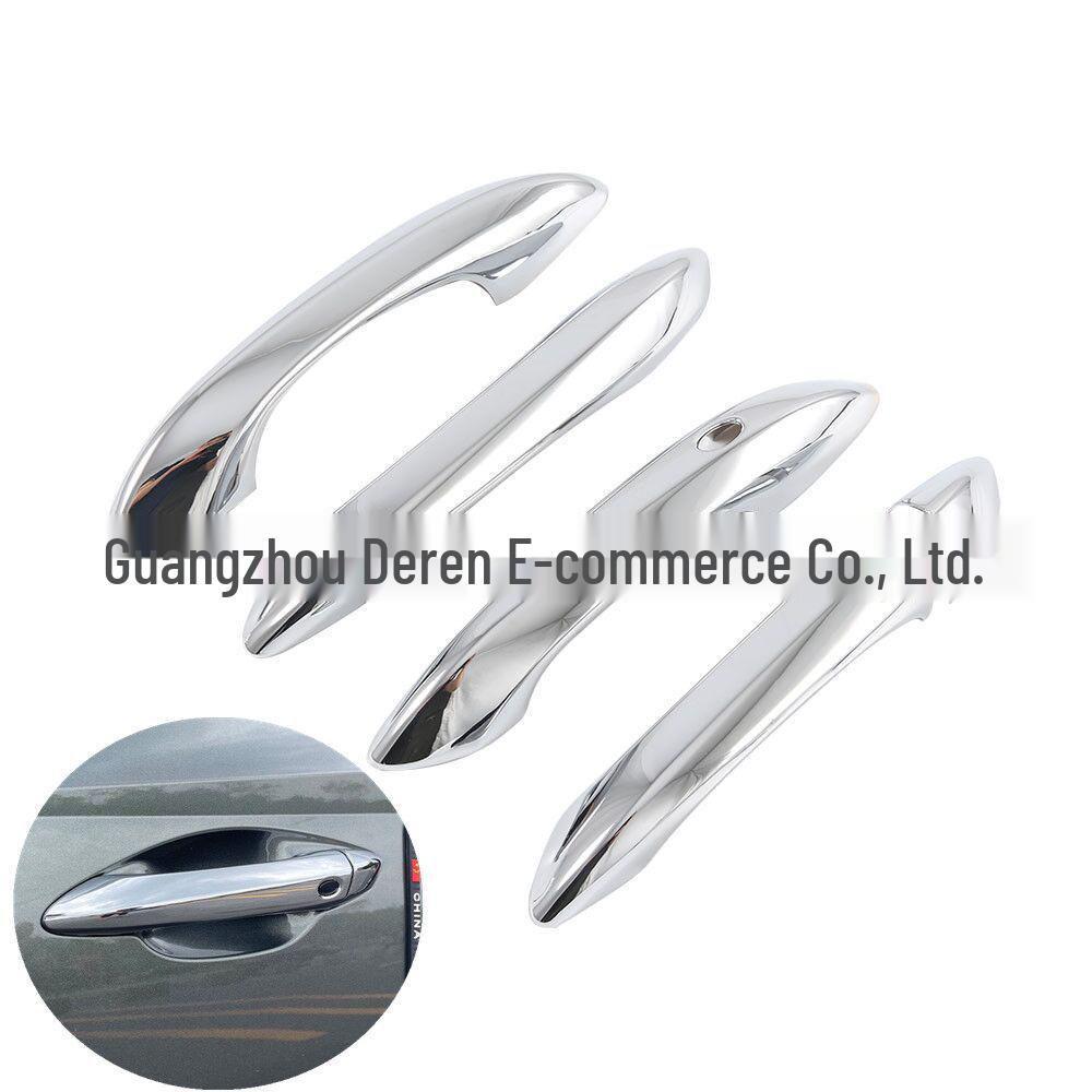 Tucson L Carbon Fiber Door Handle Stickers - Black, Protective Decoration for NX4