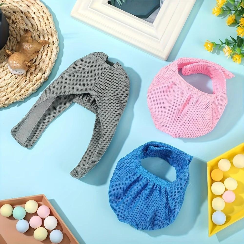 Mesh Cat Mouth Cover Breathable Adjustable Anti-Bite Muzzle Washable Comfortable Pet Grooming Mask Bath Cleaning Tool