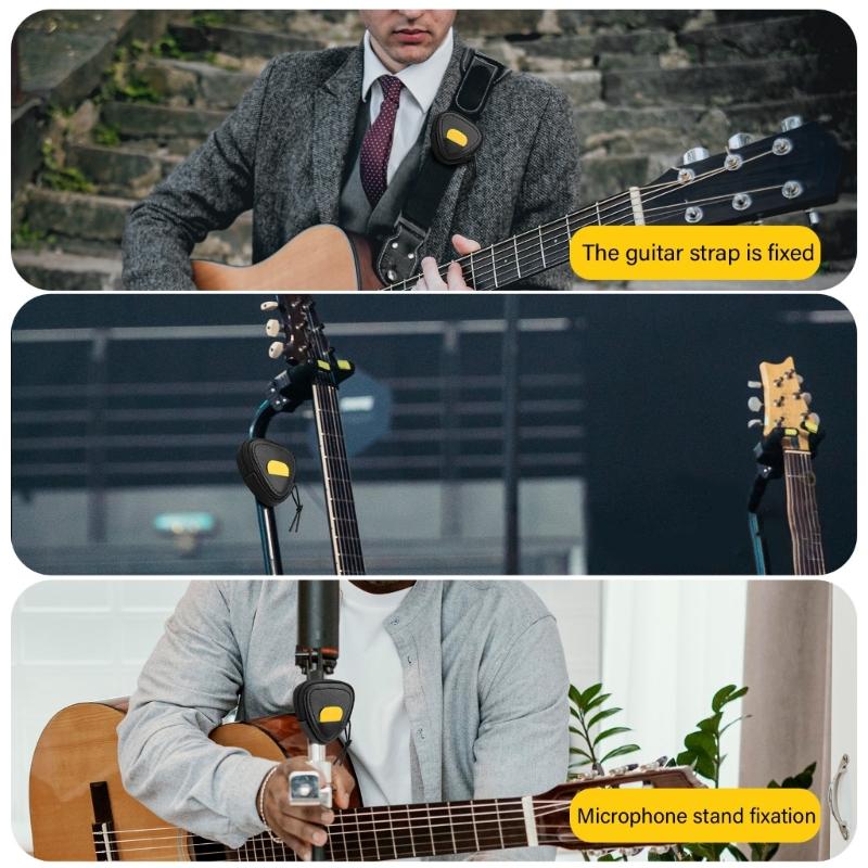 Guitar Plectrum Storage Bag Guitar Pick Storage Box Shockproof Guitar Pick Pouch Practical Pick Container for Picks