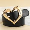 Big Love Button Head Women'S Wide Belt Waist With Skirt Pants Simple Decorative Belt