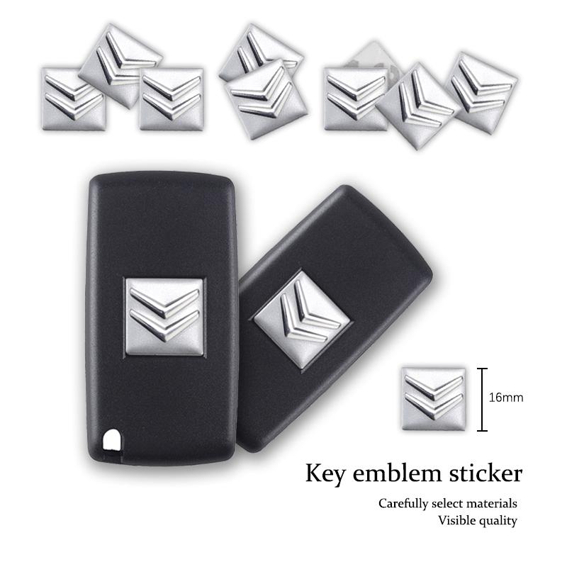 Car Metal Emblem Stickers Auto Remote Key Logo For Citroen Celysee C6 C3 C5 C1 C2 C4 Aircross Picasso Cactus Berlingo Saxo Grand akr256