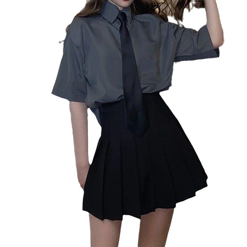 High-Waist Slim Woolen A-Line Skirt for Women - Pleated and Petite, Perfect for All Seasons 2023