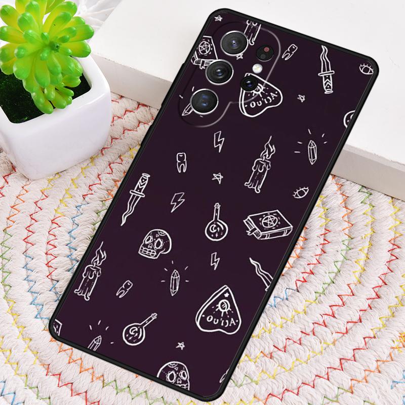 Occult Witchcraft Moon Gothic Witch Silicone Phone Case For Samsung Galaxy note 10 pro S26 S25 S24 S23 S22 S21 Plus Ultra Cover