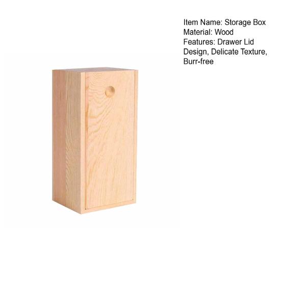 Natural Wood Storage Box Drawer Lid Design Handmade Versatile And Durable Organizer Delicate Texture Storage Solution