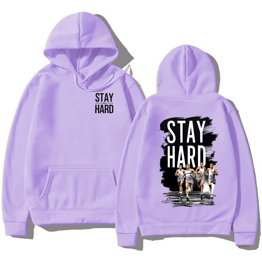 Толстовки David Goggins Stay Hard с длинным рукавом, унисекс, толстовки, флисовые универсальные пуловеры, одежда для активного отдыха с двухсторонним графическим принтом L