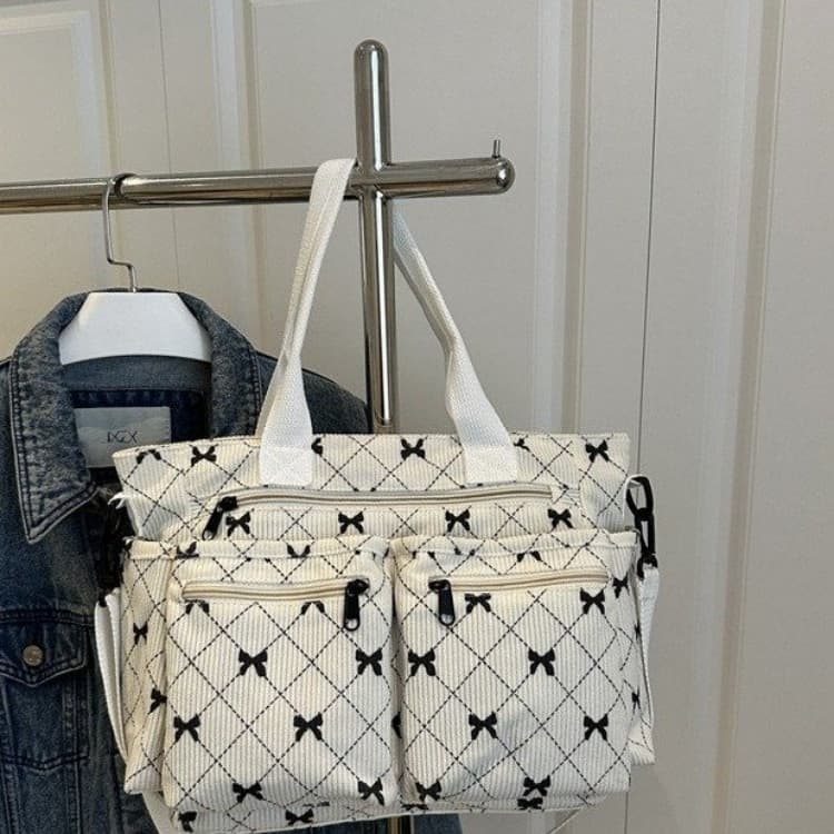 Bow Print Women's Shoulder Bag Crossbody Bag