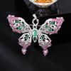 SKEDS Moda Squisita Spilla a Forma di Farfalla Full Crystal Per Donne Ragazze High-end Classica Strass Lucida Distintivi per Giacca Suit