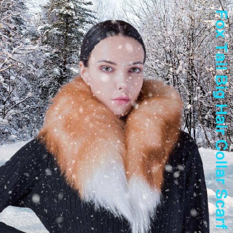 Furry  Furs Scarf Women Soft Thicken Neck Wrap Outdoor Evening Dress Neckscarf Date Scarf Photoshooting Neckwear