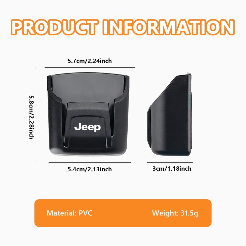 Car Air Outlet Debris Bag Phone Key Vent Dashboard Organizer Box For Jeep Cherokee Wrangler JK Gladiator Compass Renegade AKW1