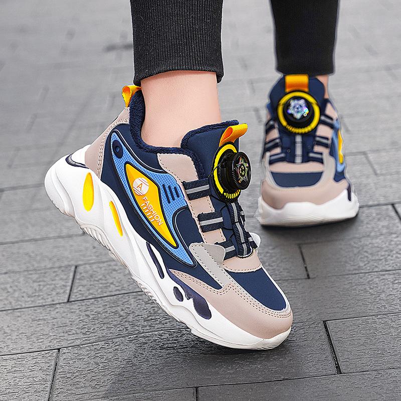 Осенне-зимние детские зимние ботинки короткие плюшевые теплые нескользящие износостойкие — фото 11