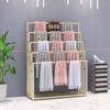 Floor-Standing Multi-Use Display Rack for Clothing, Towels, and Scarves