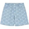 New MLB SS24 Shorts Kids' Light Blue 7ASMM0543-50BLL