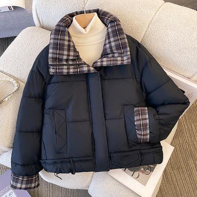 Fashion Winter Jackets Woman Short Parkas Stand Collar Thick Warm Casual Women's Coats