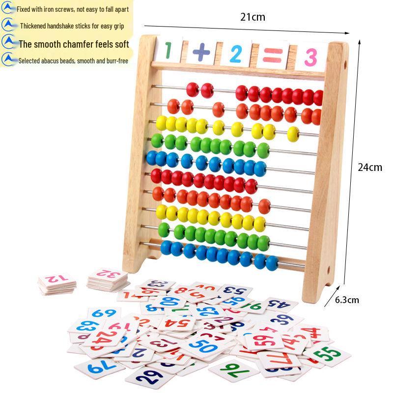 Children's Elementary Abacus: Mental Math, Addition & Subtraction Teaching Aid, Teacher-Recommended Educational Toy & Counting Frame for Students