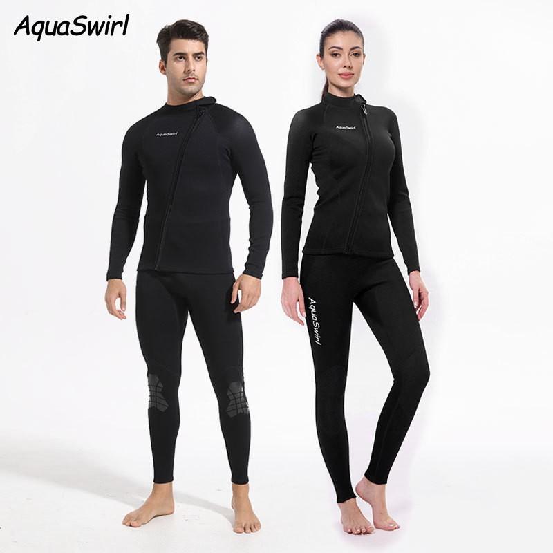 1.5MM Diving Suit Aiko Elastic Split Men's Women's Long-sleeved Sunscreen Snorkeling Surfing Cold Warm