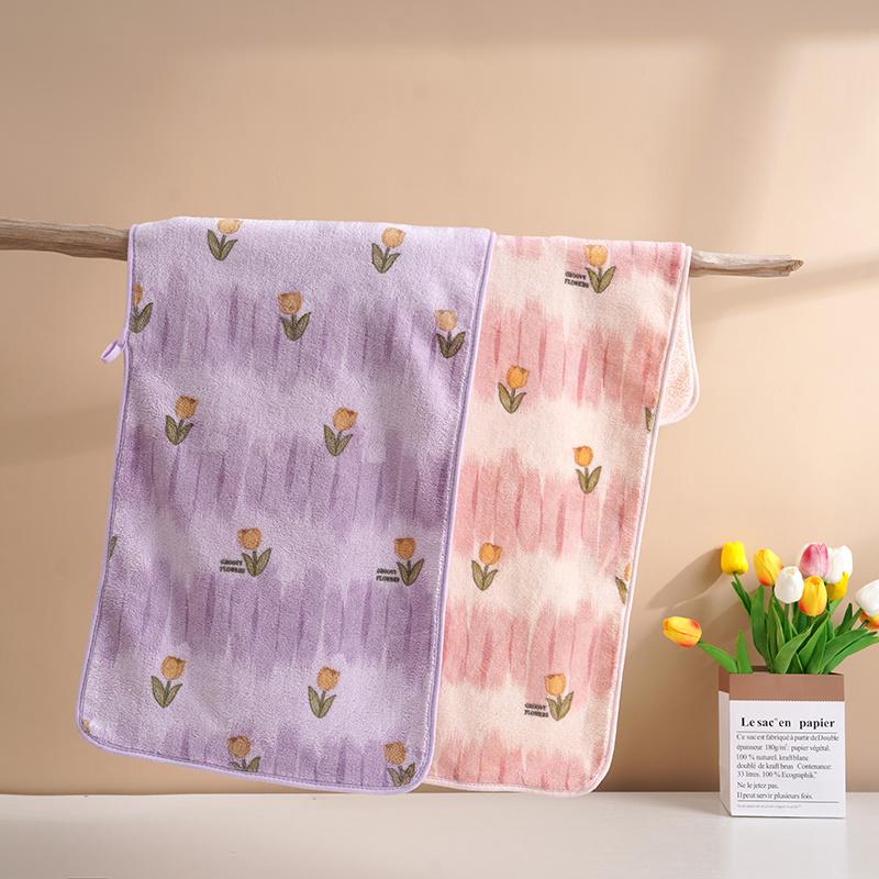 Korallfleecehandduk 75*35 mjuk och luddar inte mer än ren bomull absorberande tvättlapp badhandduk herr och dam par ansiktshandduk 2/3/4/st