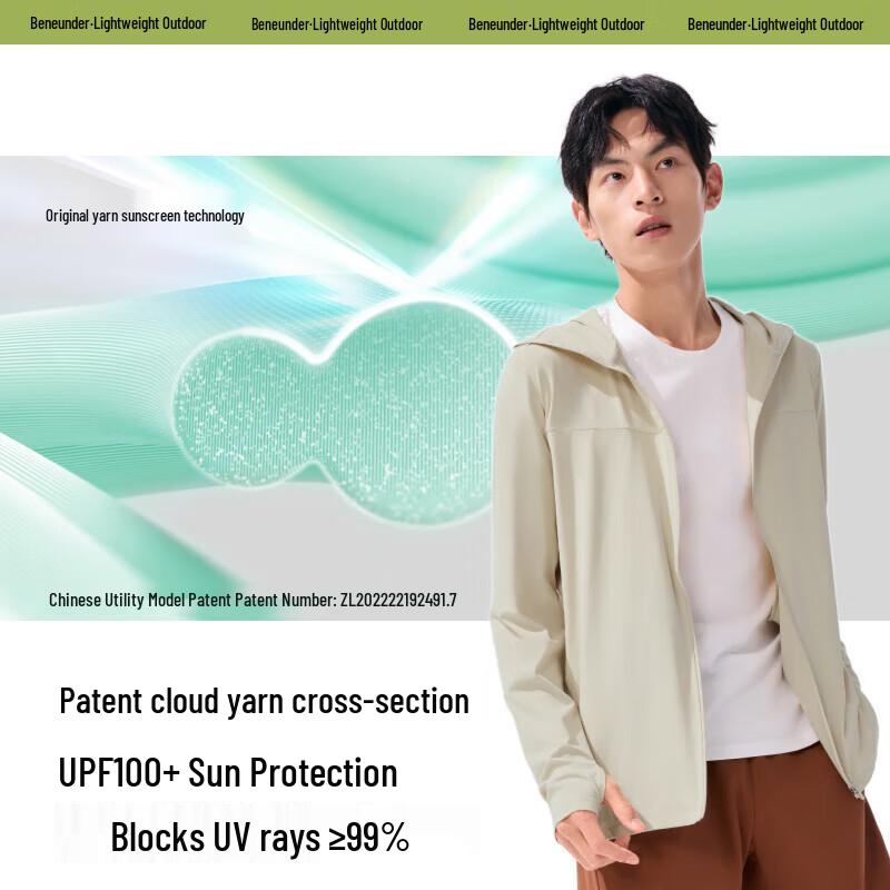 Beneunder AL669 UV Protection Cooling Sun Jacket M