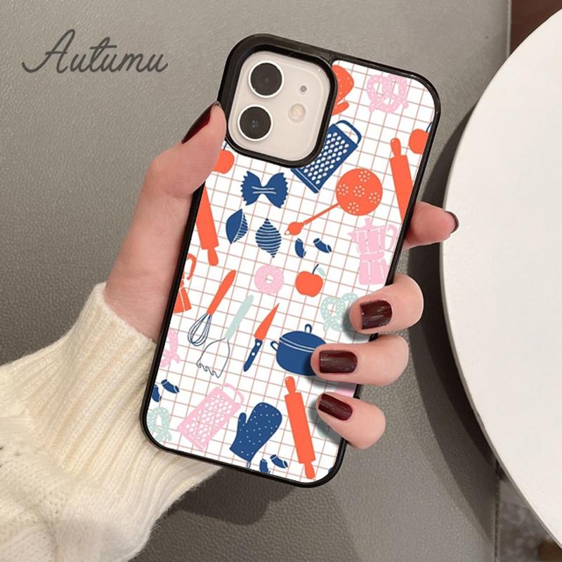 Baking Tools Phone Case for iPhone 11 12 13 14 Pro Max Mini X XR XS SE 2020 5 6S 7 8 Plus Samsung Galaxy S21 S22 Cover Shell