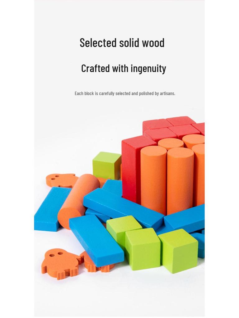 Wooden Balance Blocks: Interactive Educational Stacking Toy for Children and Parents