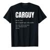 Funny Car Guy Tshirt Novelty Gift Car Guy Definition Letters Printed Graphic Tee Tops Unisex Clothing Car Lovers Drivers Outfits