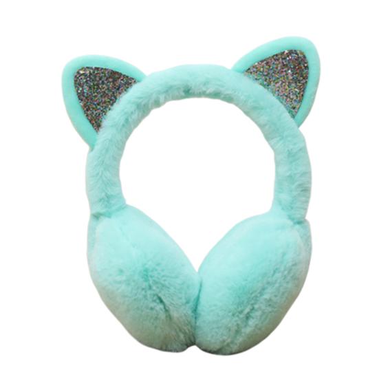 Earmuffs Skin-friendly Cats Ears Design Plush Winter Warm Cats Ear Muffs for Outdoor