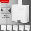 Ultra-Thin One-Way Multi-Control Electrical Surface Switch & Socket Panel with Box