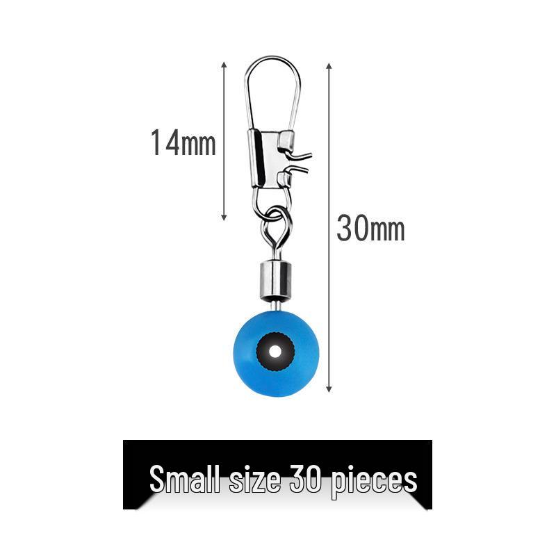 Fishing Tackle Set: Bean-Shaped Float, Connector, Safety Pin, and Figure-Eight Ring for Sea Rod