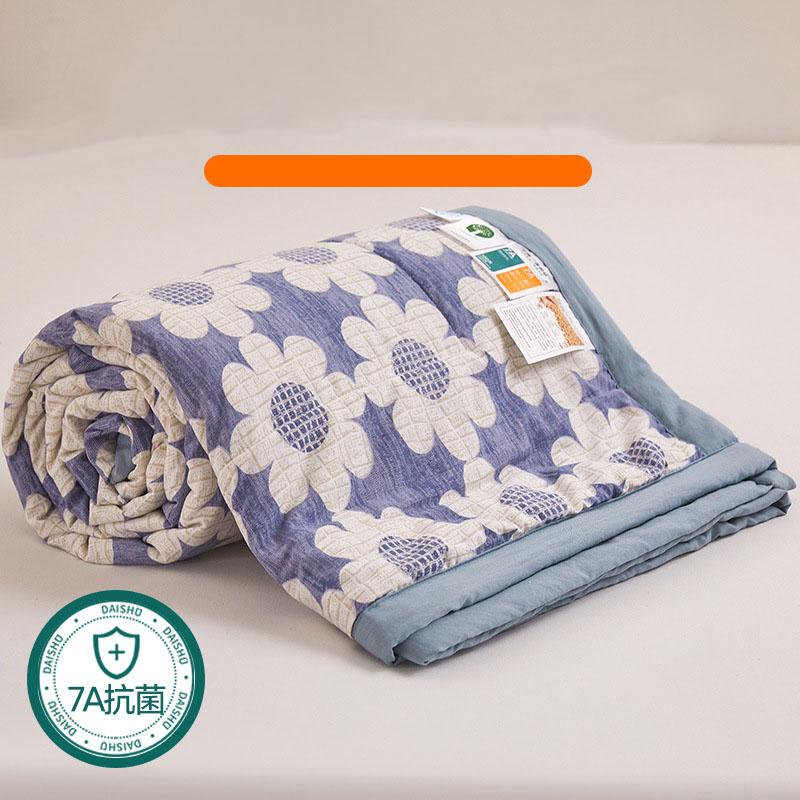 7A Antibacterial Printed Soybean Summer Quilts Cartoon Air Conditioning Quilt for Dorm Home Skin-Friendly Cozy Cooling Blanket