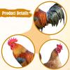 3 Pieces Acrylic Chicken Stakes Inserts Decorative Ground Plugs Yard Ornament for Outdoor