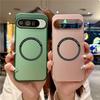 Magnetic Charging Pure Color PC Phone Case For Google Pixel 10 9 Pro XL 8 7 A Pro Full-pack Shockproof Protect Back Cover
