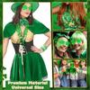 Saint Patricks Day Accessories Party Favors Shamrock Glasses Beaded Necklace for Irish Saint Patrick's Day Decorations