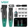 V-640 S2 Aparat de tuns profesional și aparat de ras electric, fără fir, cu afișaj digital, formă de aparat de tuns cu sculptură, sigur și igienic